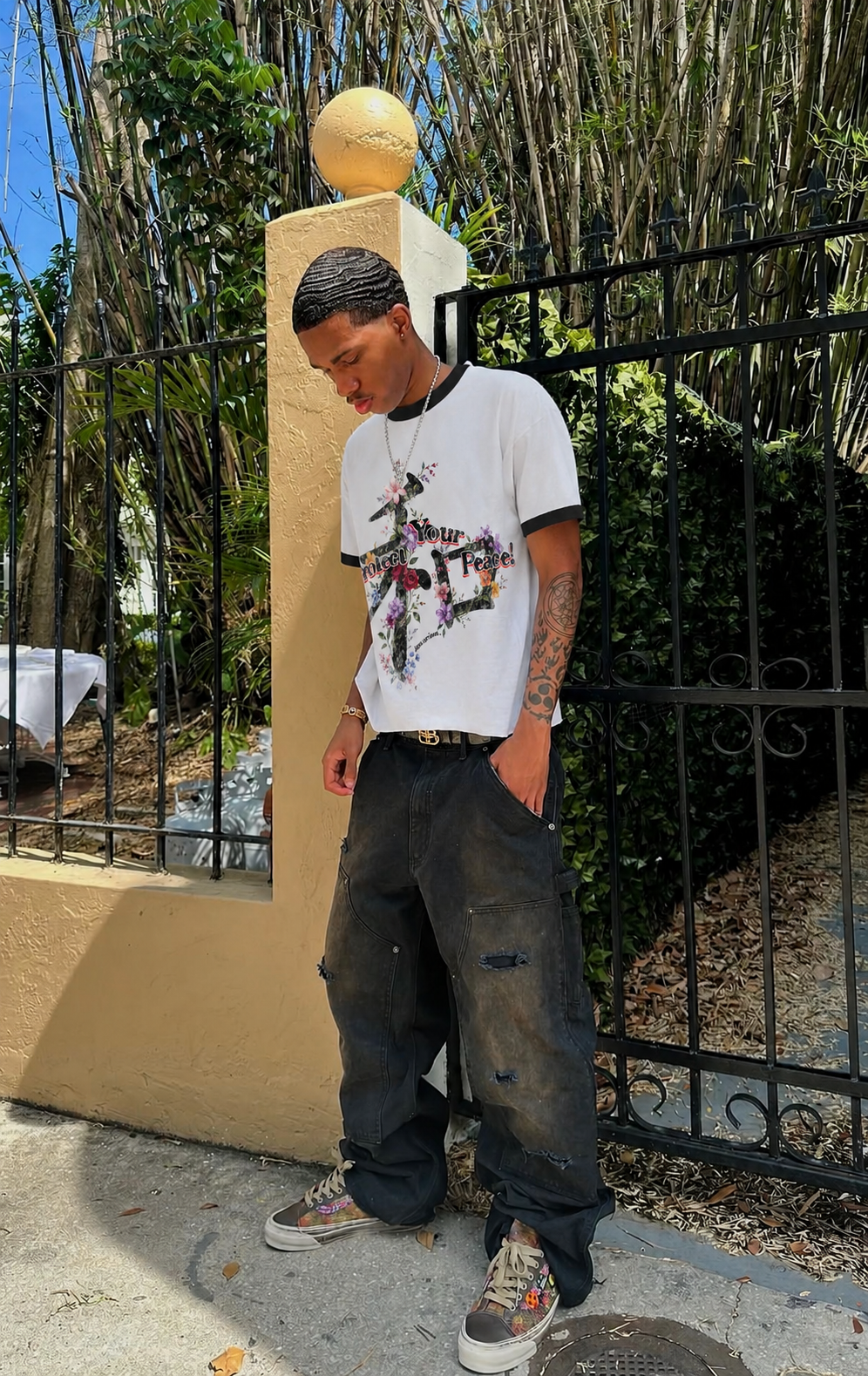 “Essence” ringer tee