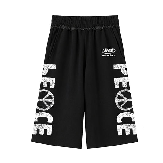 Midnight “PEACE” Shorts